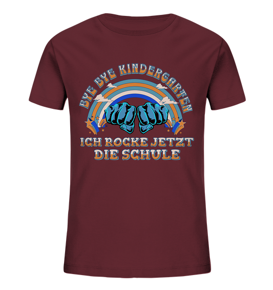 T-Shirt Jungen Bye Bye Kindergarten  - Kids Organic Shirt