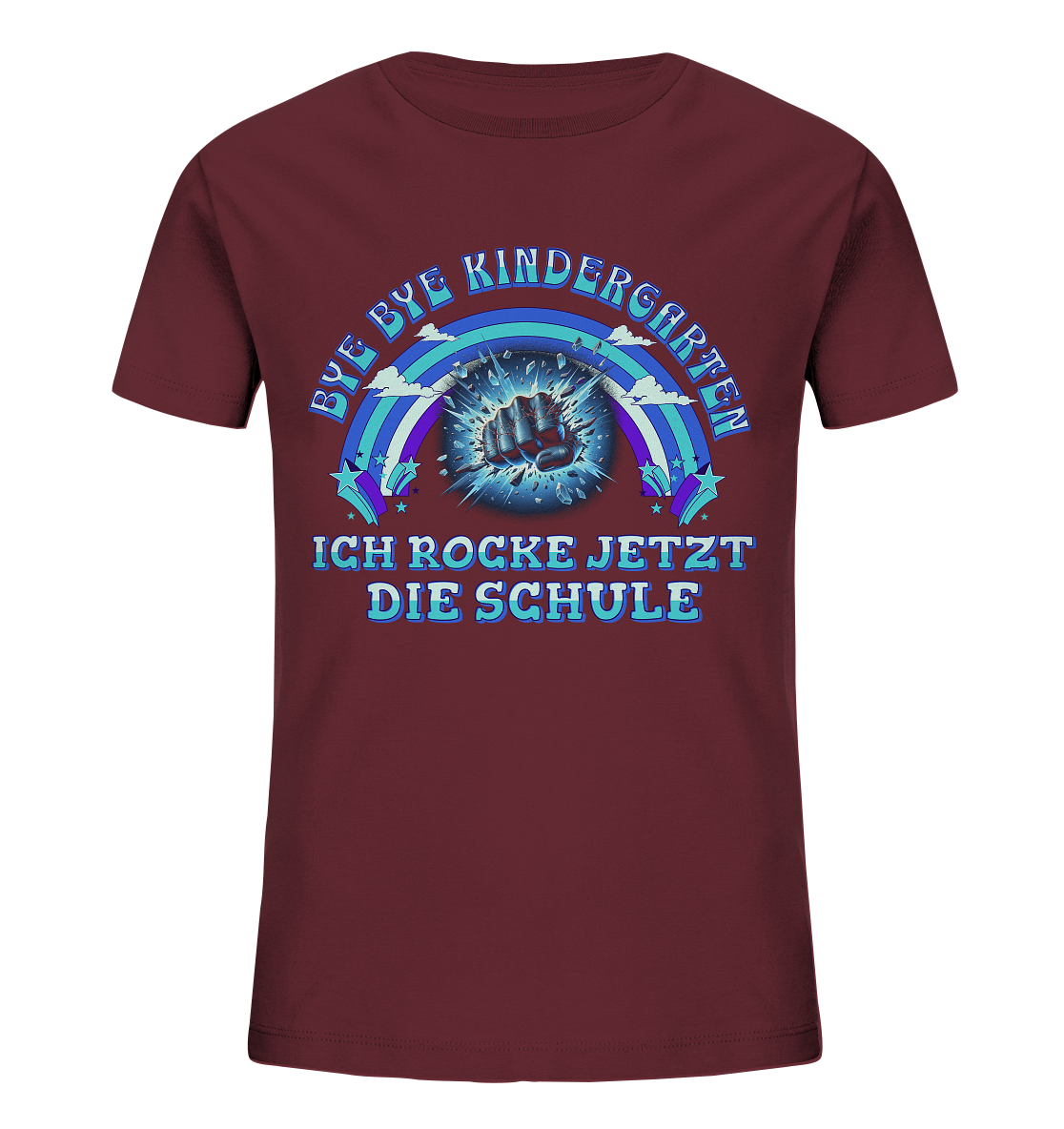 Jungen T-Shirt Bye Bye Kindergarten - Kids Organic Shirt