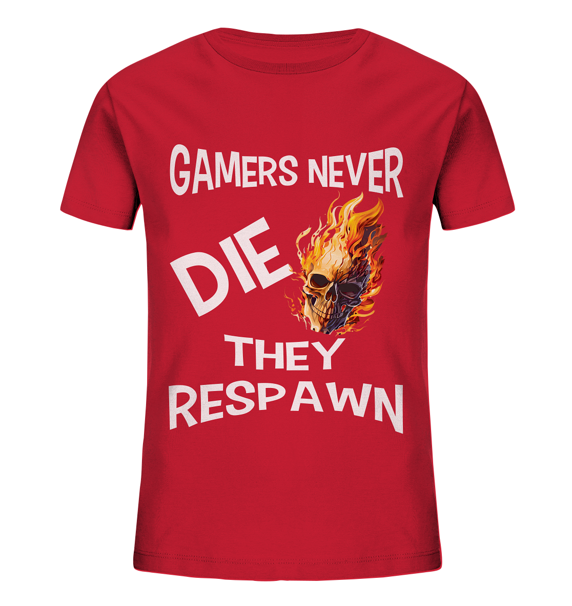 GAMERS NEVER DIE NO 2 - GAMER STREETWEAR - STATEMENT - Kids Organic Shirt