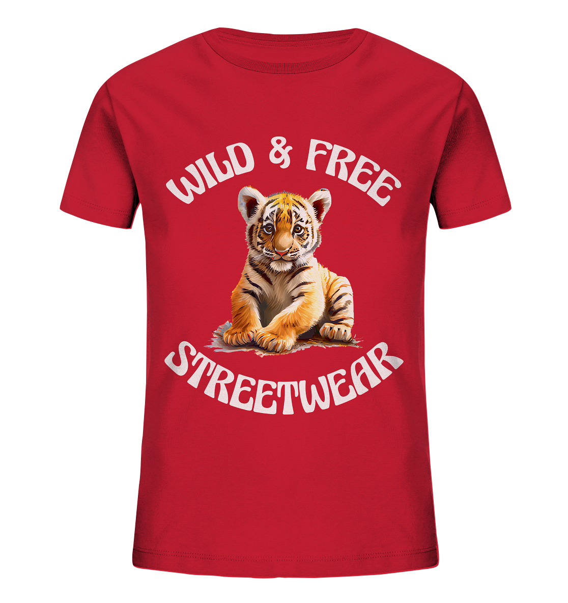 WILD & FREE NO 4 TIGERBABY STREETWEAR - STATEMENT - Kids Organic Shirt