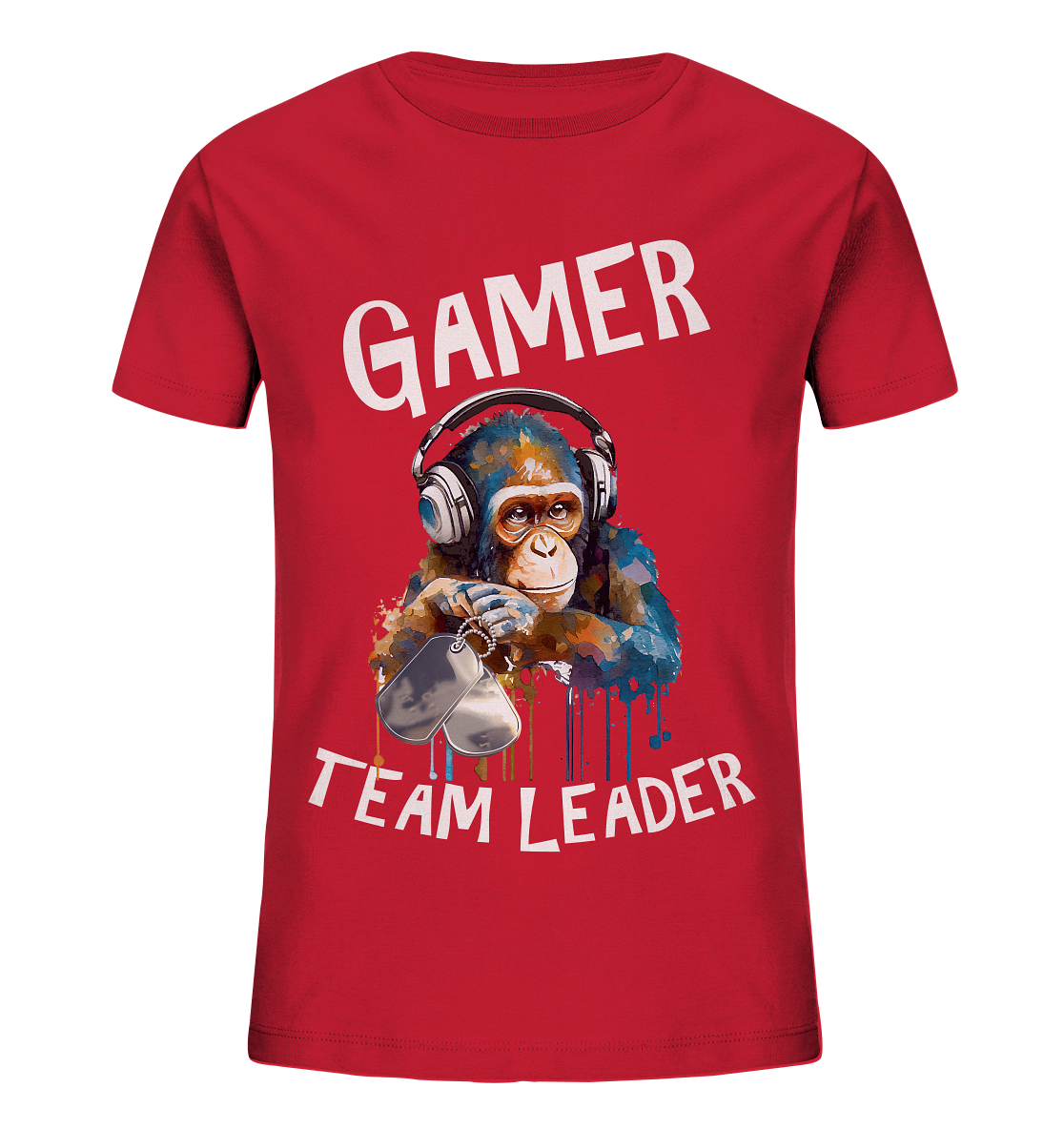 GAMER - TEAM LEADER MONKEY STREETWEAR - STATEMENT - Kids Organic Shirt