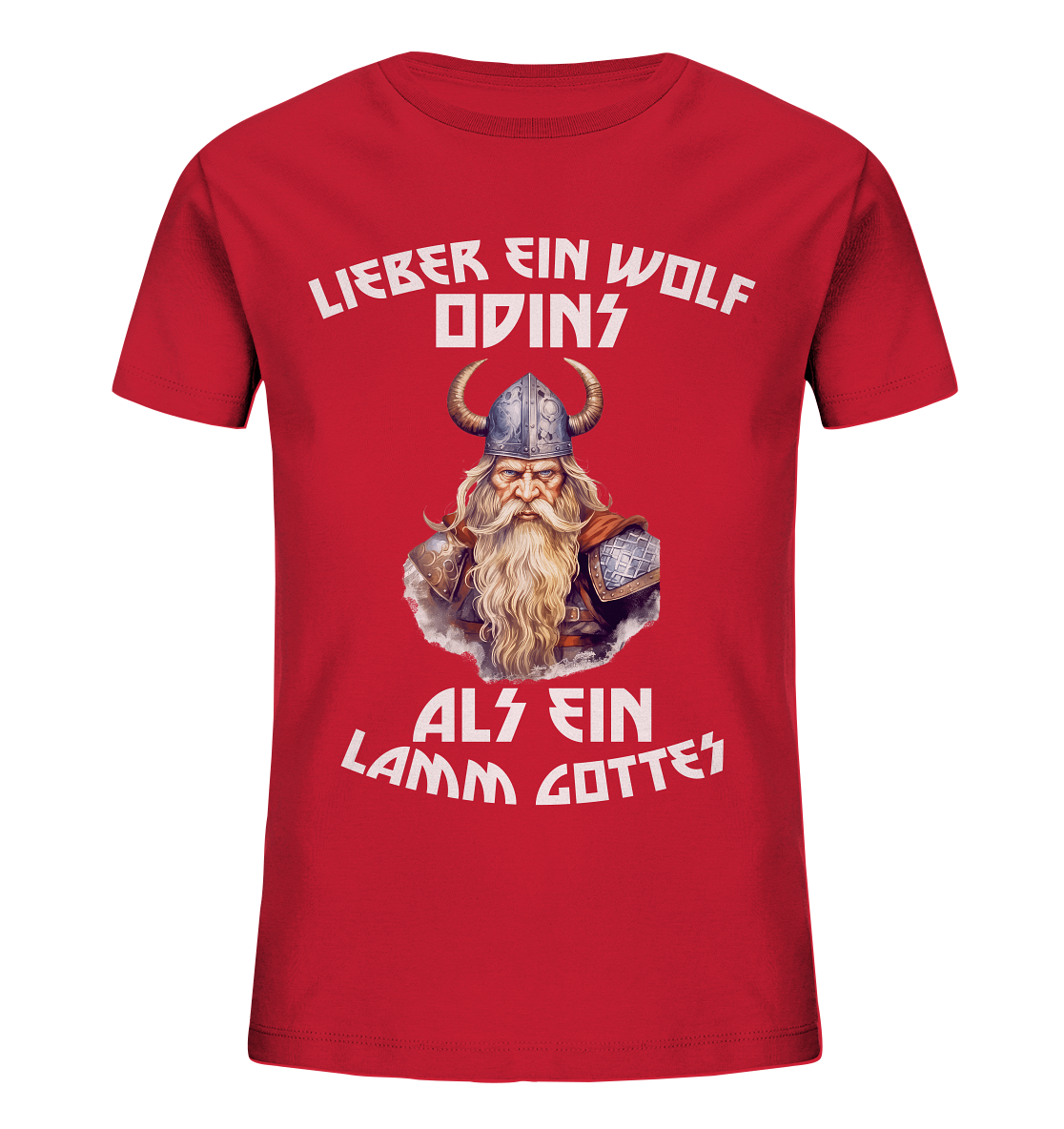 LIEBER EIN WOLF ODINS NO 1 - STREETWEAR - STATEMENT - Kids Organic Shirt