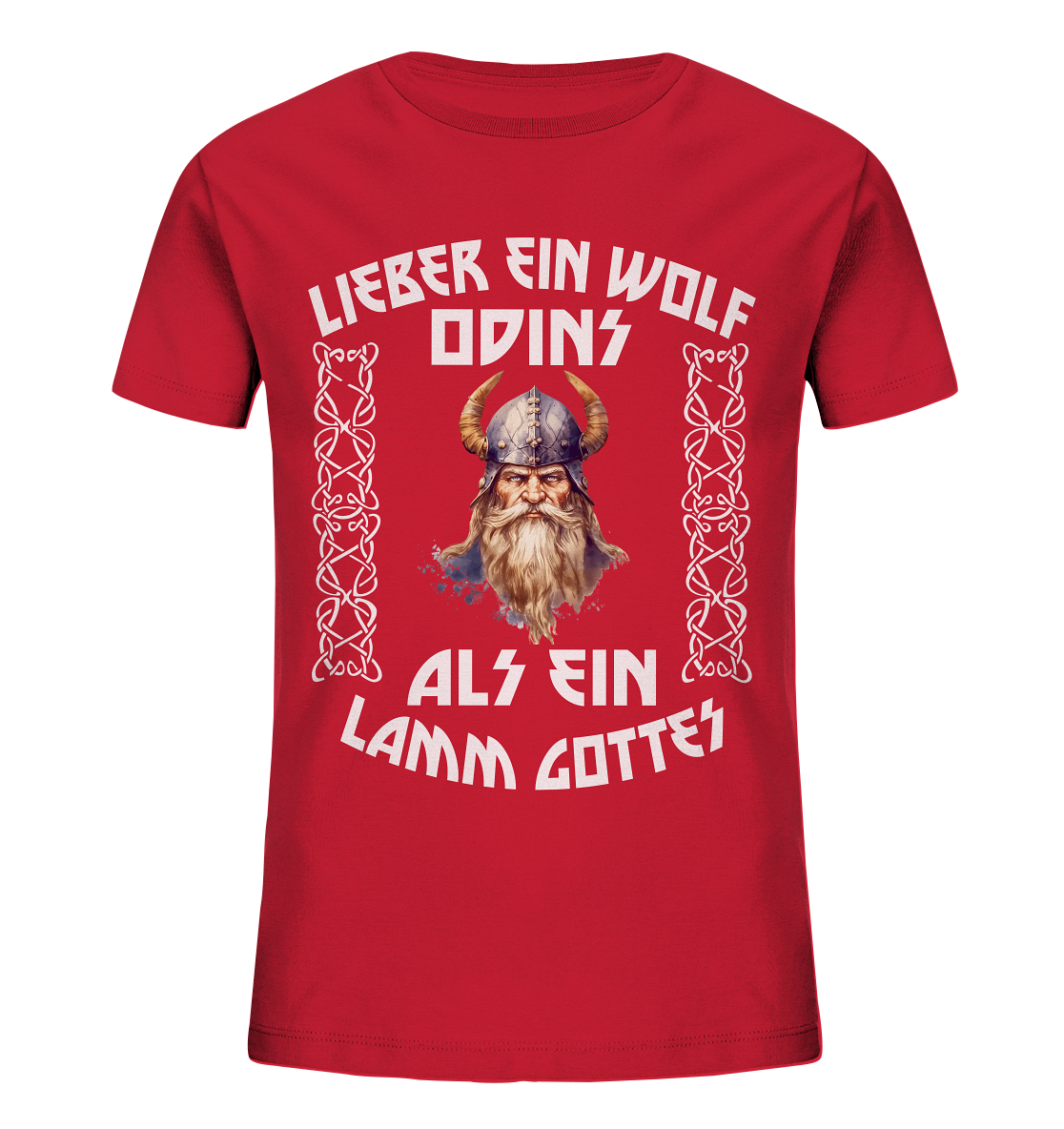LIEBER EIN WOLF ODINS NO 4 - STREETWEAR - STATEMENT - Kids Organic Shirt