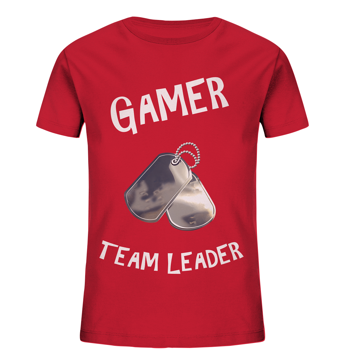 GAMER - TEAM LEADER - HUNDEMARKE - STREETWEAR - STATEMENT - Kids Organic Shirt