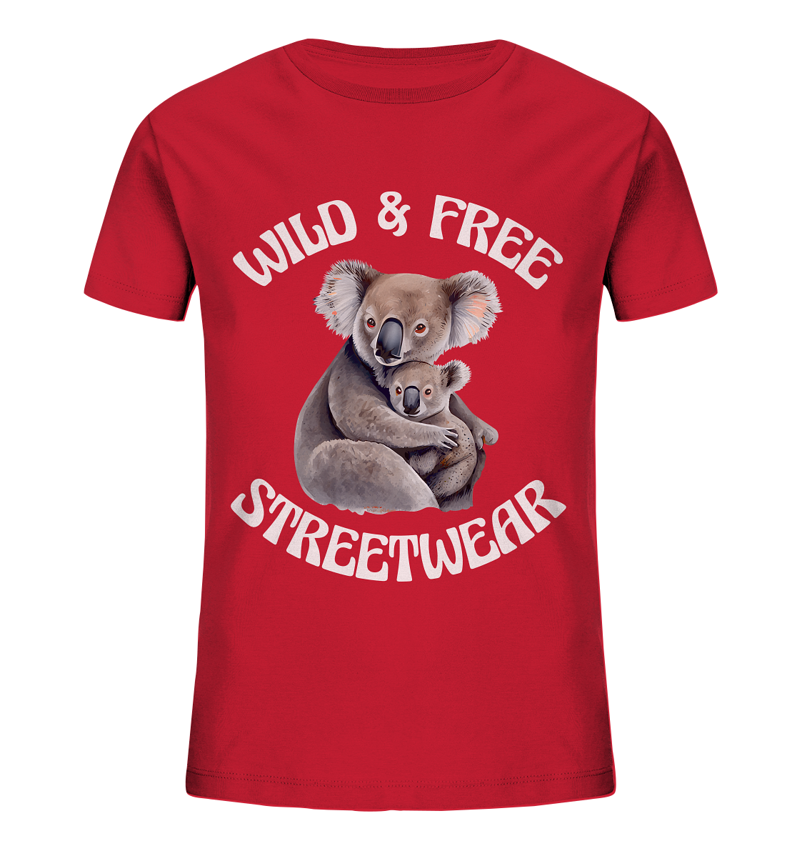 WILD & FREE NO 13 KOALA FAMILY - STREETWEAR - STATEMENT - Kids Organic Shirt