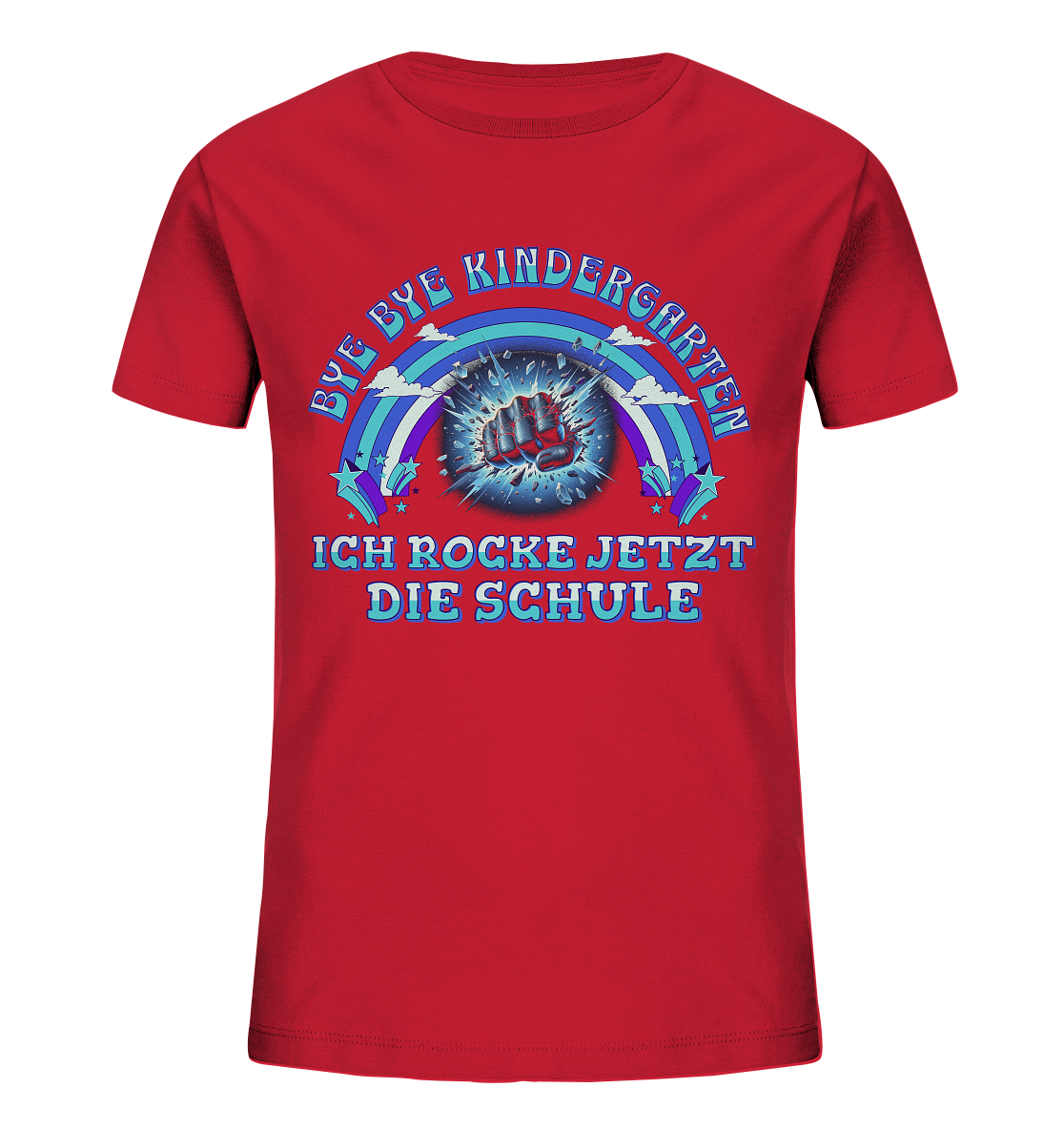 Jungen T-Shirt Bye Bye Kindergarten - Kids Organic Shirt