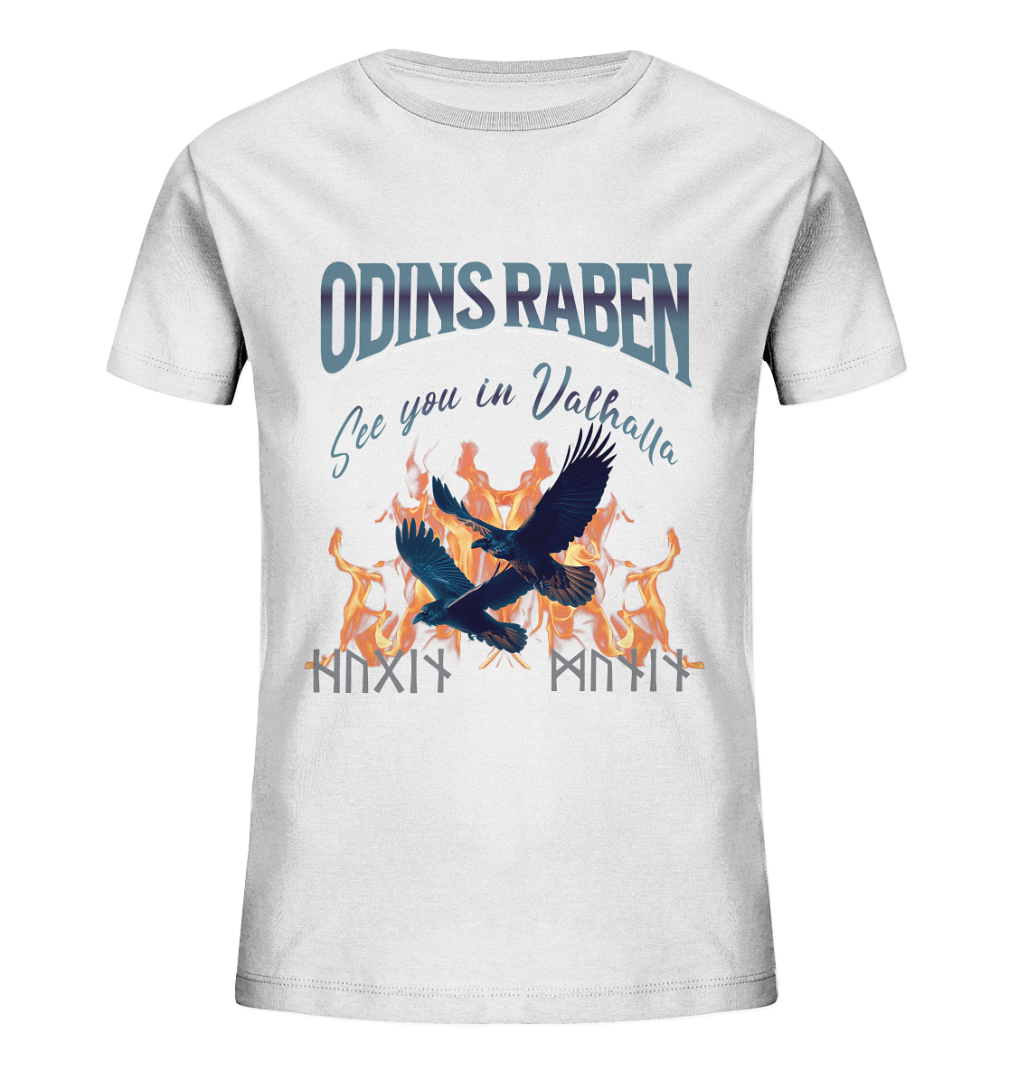 Raben Odins mystisch - Kids Organic Shirt