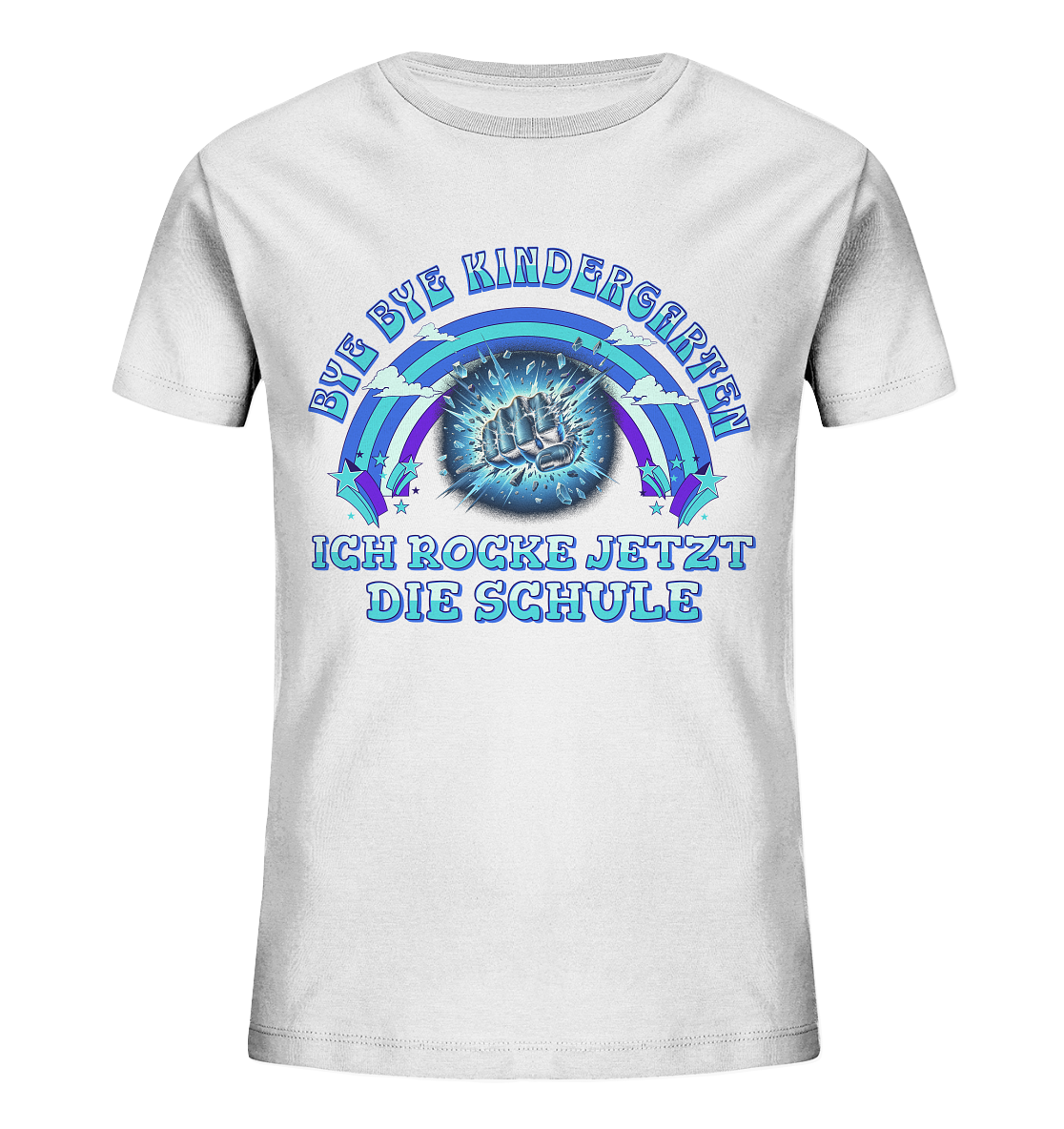Jungen T-Shirt Bye Bye Kindergarten - Kids Organic Shirt