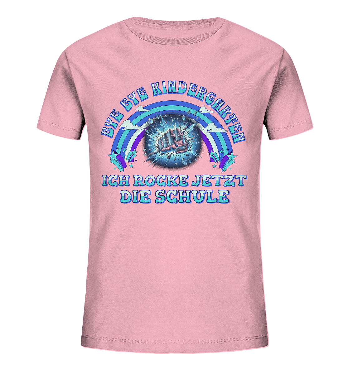 Jungen T-Shirt Bye Bye Kindergarten - Kids Organic Shirt