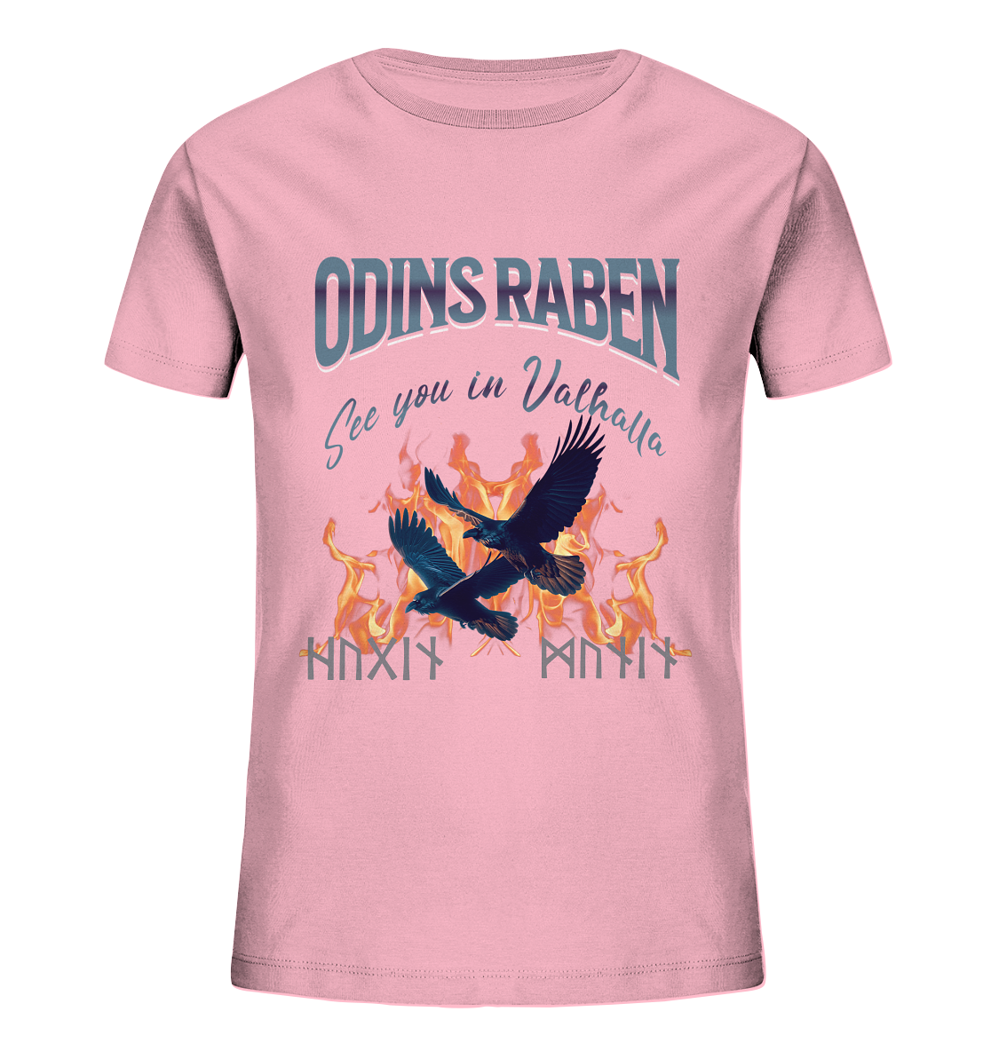 Raben Odins mystisch - Kids Organic Shirt