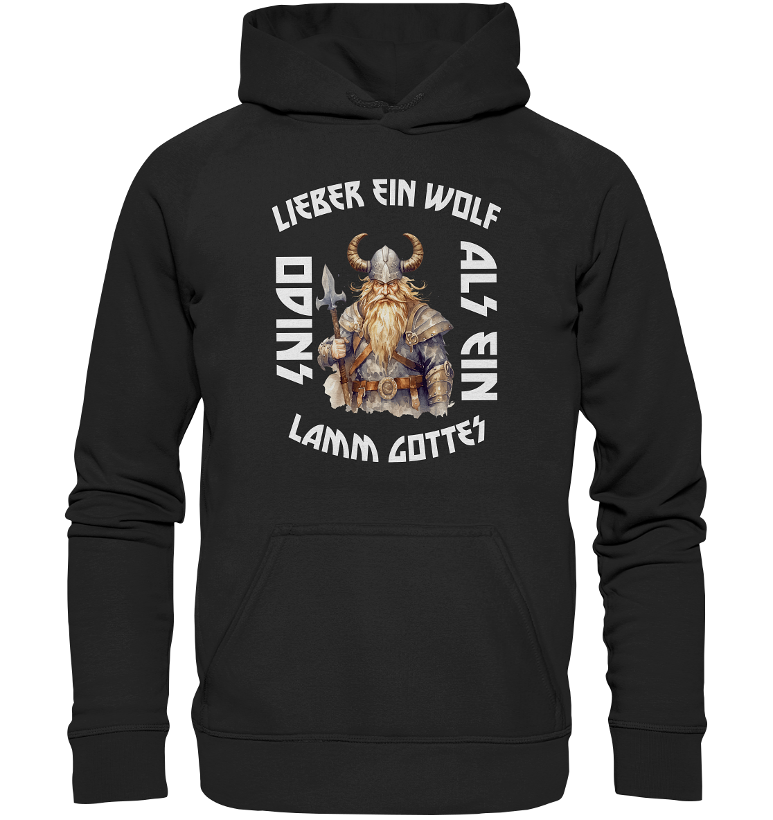 LIEBER EIN WOLF ODINS NO 3 - STREETWEAR - STATEMENT - Kids Premium Hoodie