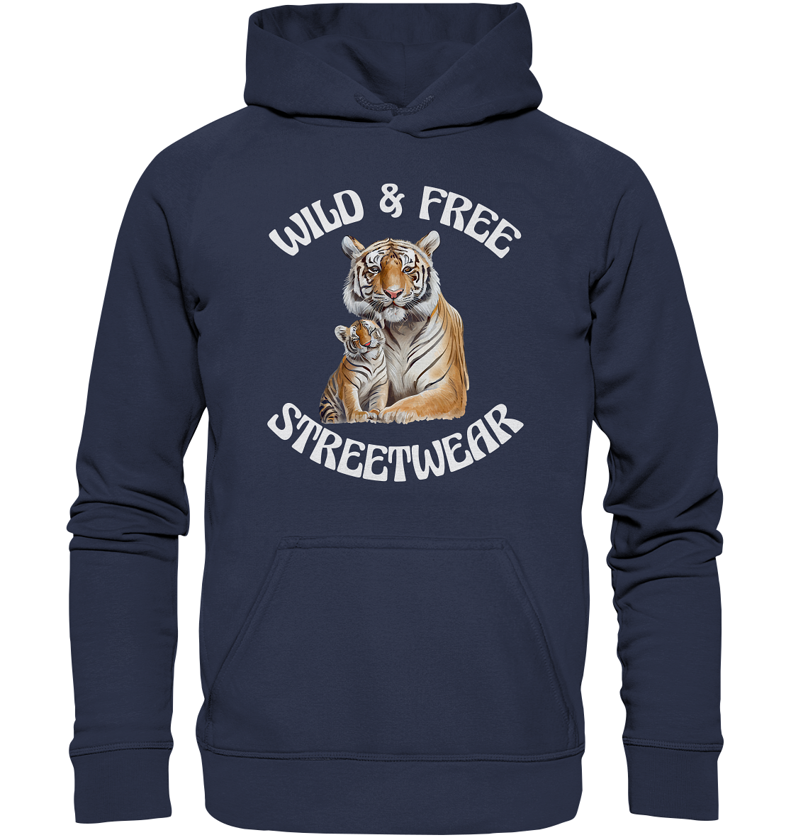 WILD & FREE NO 14 TIGER FAMILY - STREETWEAR - STATEMENT - Kids Premium Hoodie