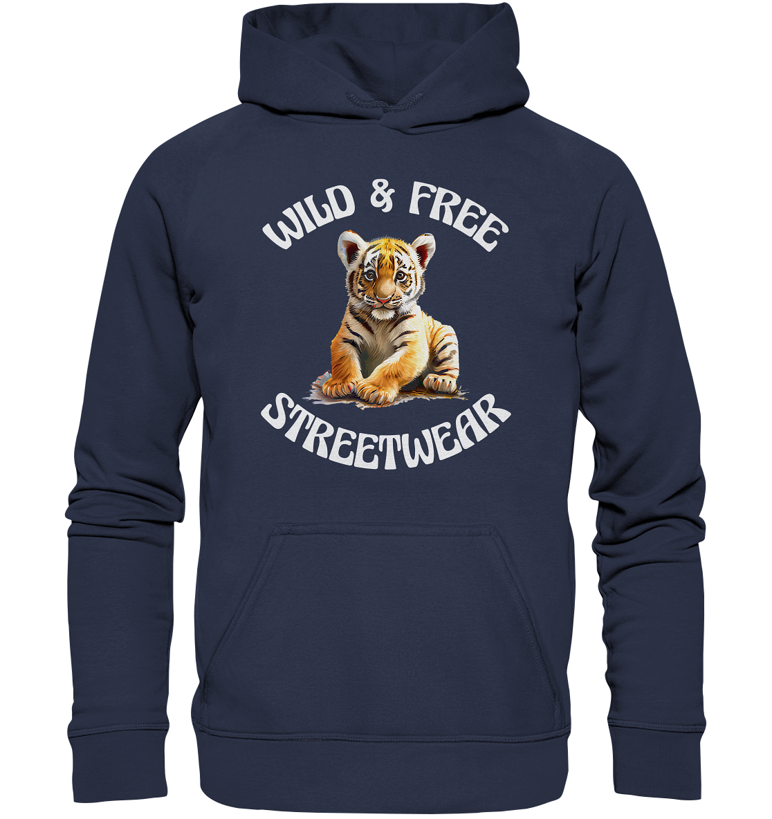 WILD & FREE NO 4 TIGERBABY STREETWEAR - STATEMENT - Kids Premium Hoodie