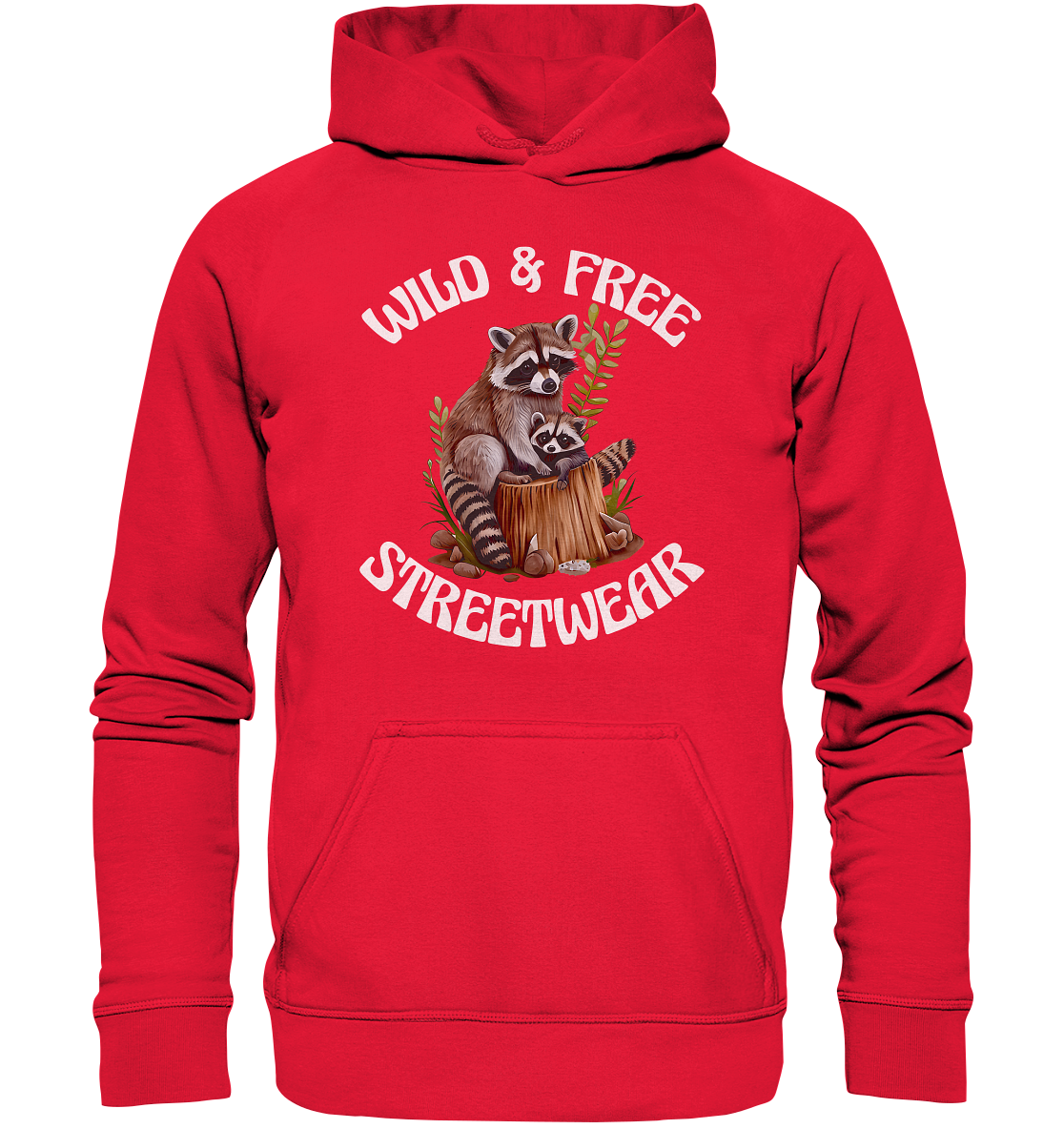 WILD & FREE NO 16 RACOON FAMILY - STREETWEAR - STATEMENT - Kids Premium Hoodie