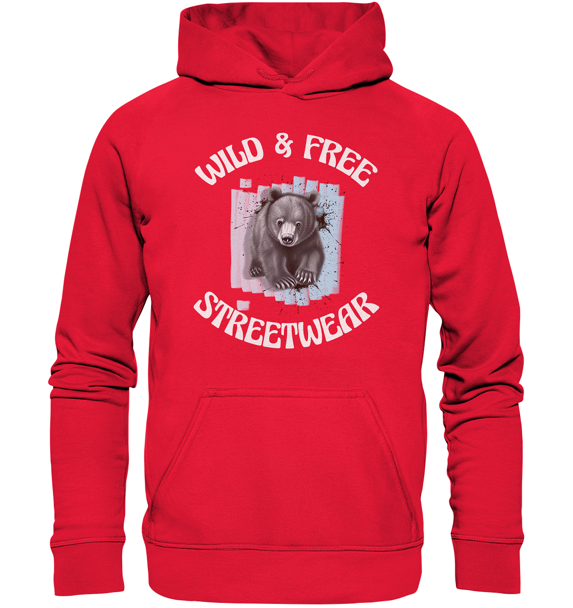 WILD & FREE NO 7 BABY BEAR - STREETWEAR - STATEMENT - Kids Premium Hoodie