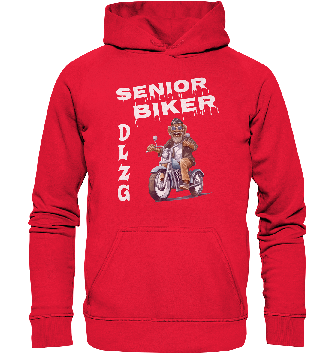 DLzG Opa Biker Fun Motiv 2- Kids Premium Hoodie