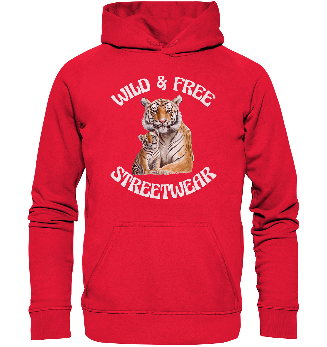 WILD & FREE NO 14 TIGER FAMILY - STREETWEAR - STATEMENT - Kids Premium Hoodie