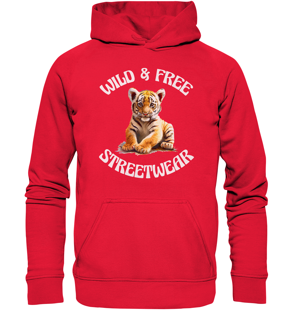 WILD & FREE NO 4 TIGERBABY STREETWEAR - STATEMENT - Kids Premium Hoodie