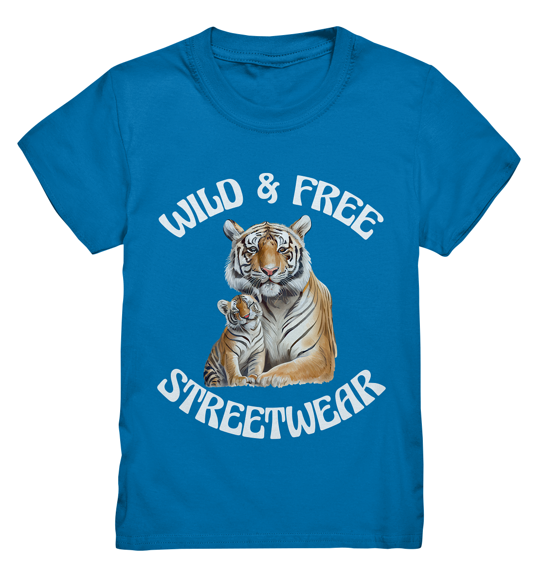 WILD & FREE NO 14 TIGER FAMILY - STREETWEAR - STATEMENT - Kids Premium Shirt