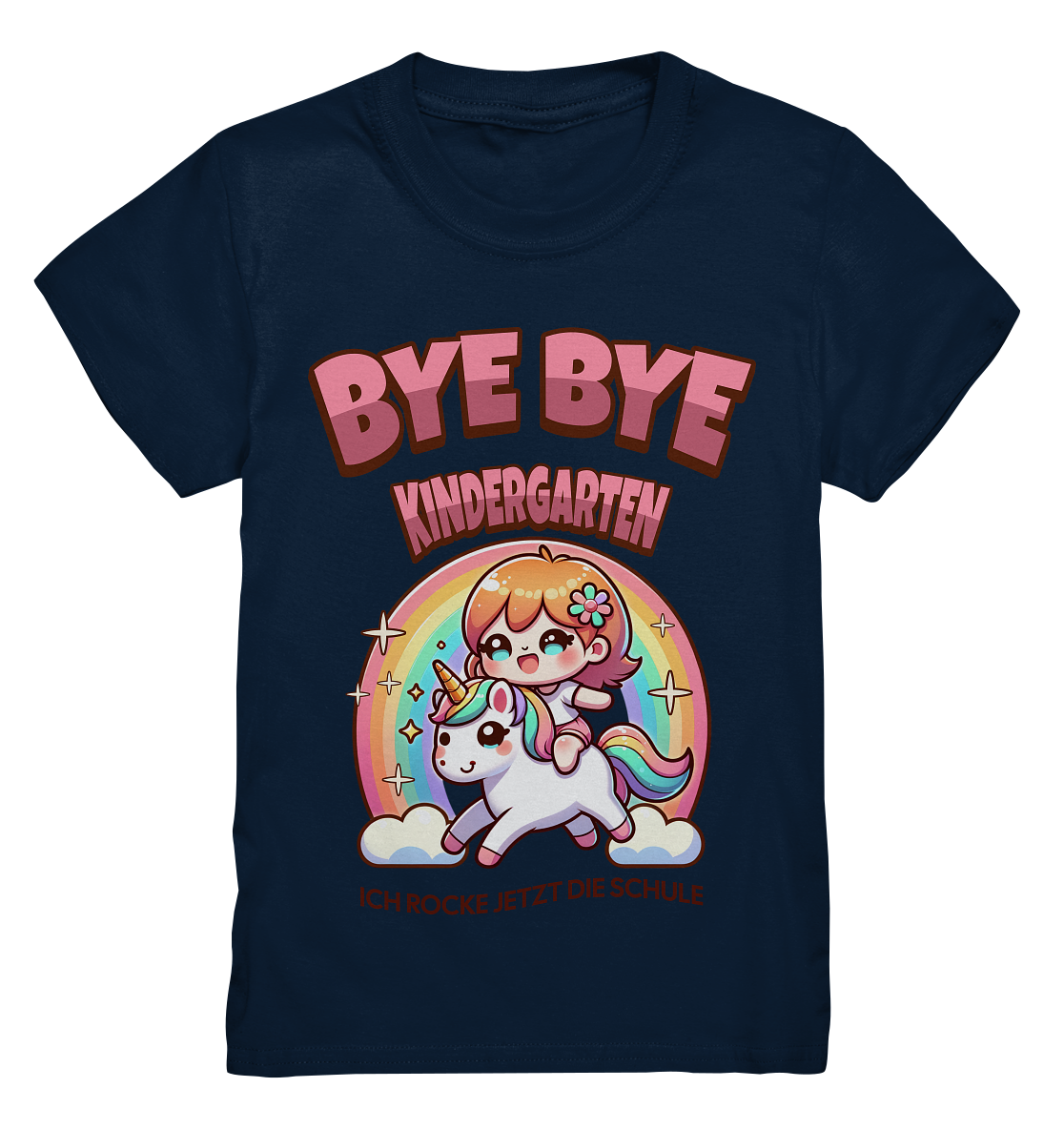 T-Shirt Einhorn Bye Bye Kindergarten - Kids Premium Shirt