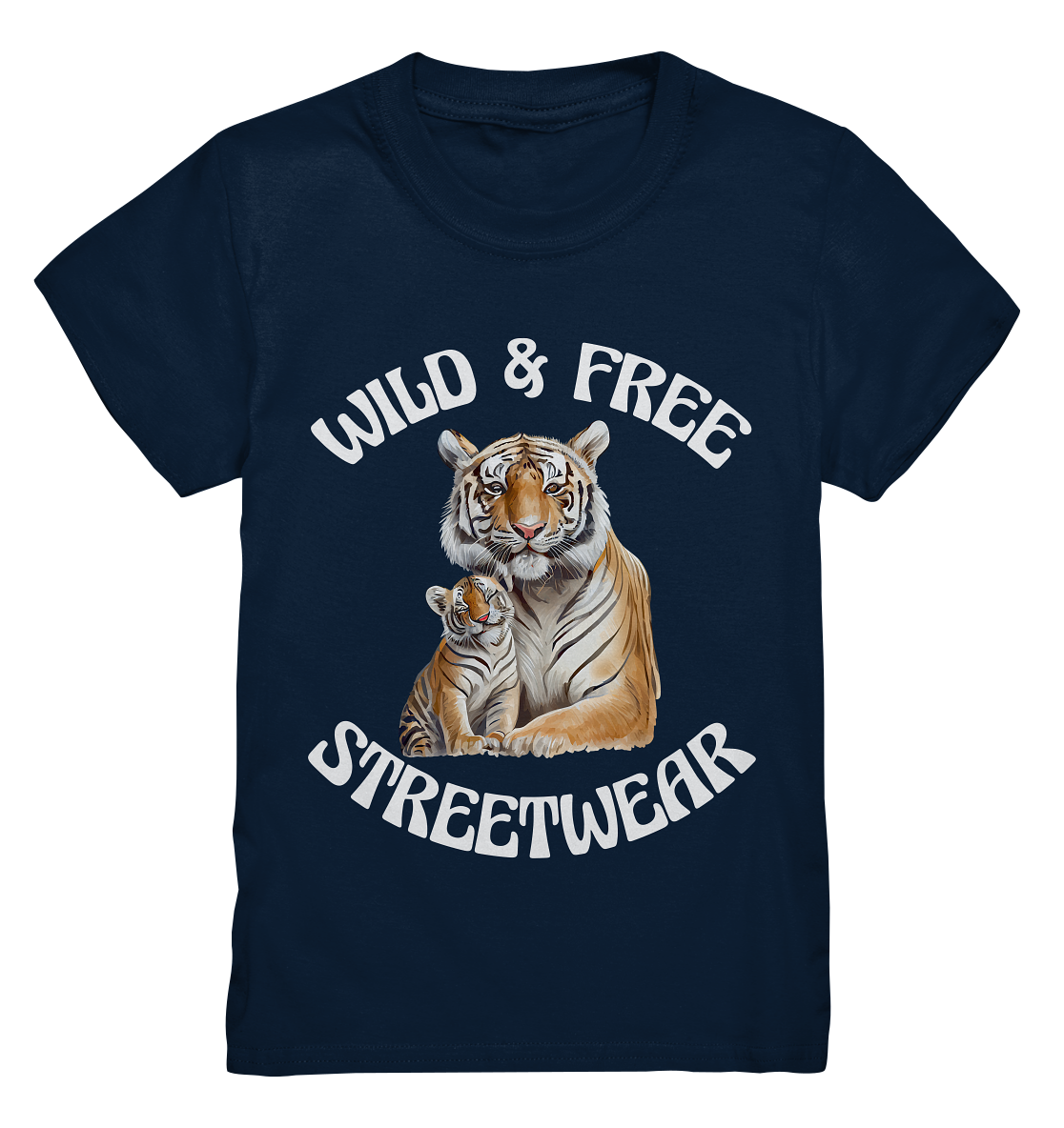 WILD & FREE NO 14 TIGER FAMILY - STREETWEAR - STATEMENT - Kids Premium Shirt