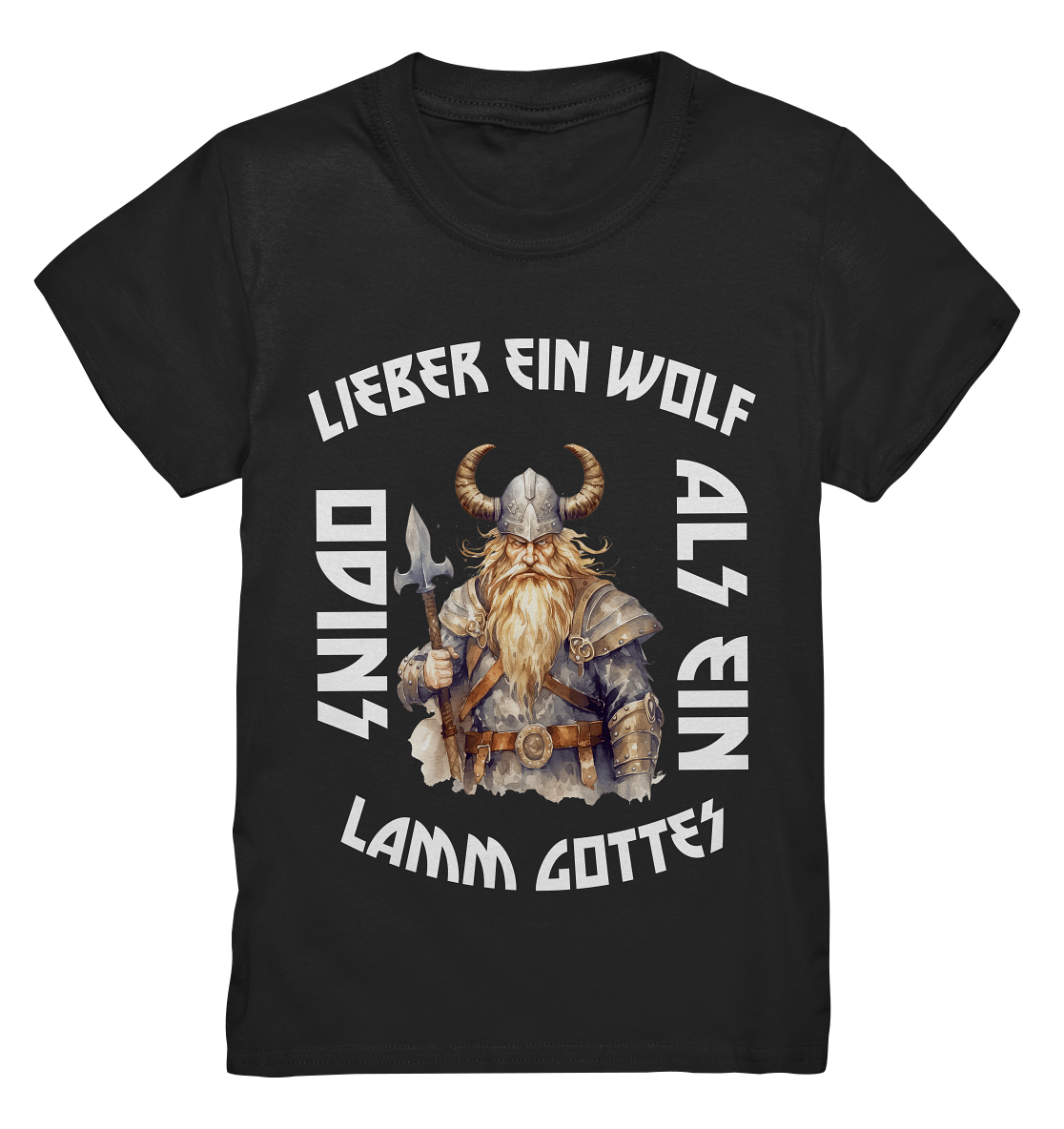 LIEBER EIN WOLF ODINS NO 3 - STREETWEAR - STATEMENT - Kids Premium Shirt