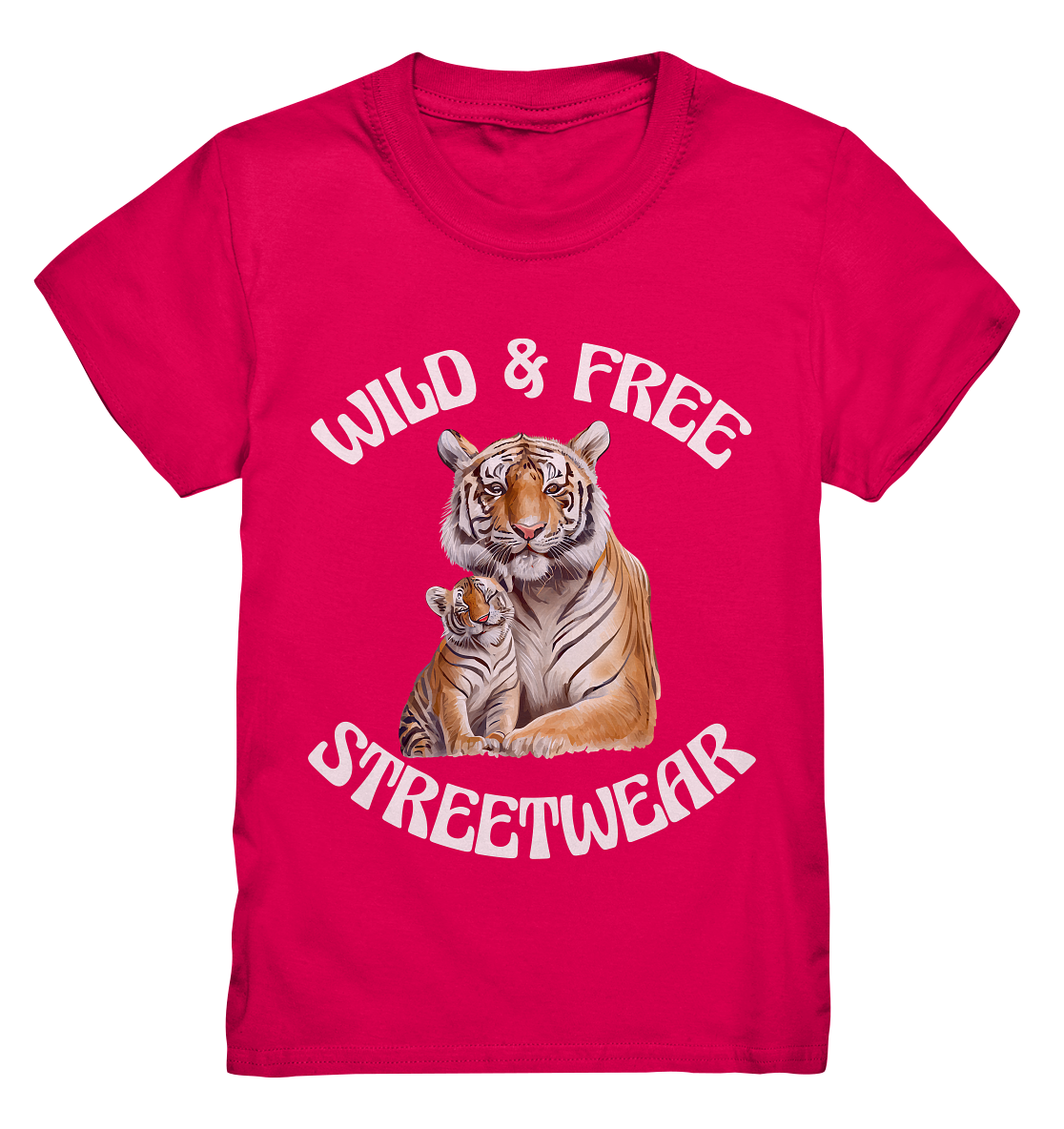 WILD & FREE NO 14 TIGER FAMILY - STREETWEAR - STATEMENT - Kids Premium Shirt