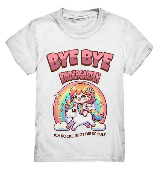T-Shirt Einhorn Bye Bye Kindergarten  - Kids Premium Shirt