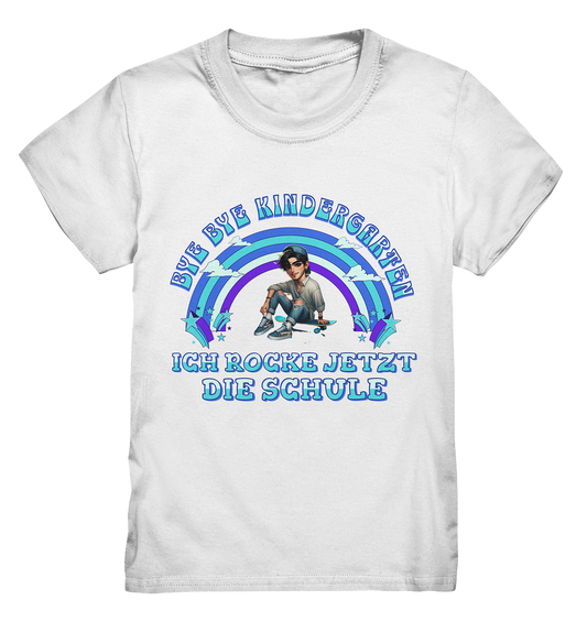 T-Shirt  Skater Bye Bye Kindergarten  - Kids Premium Shirt