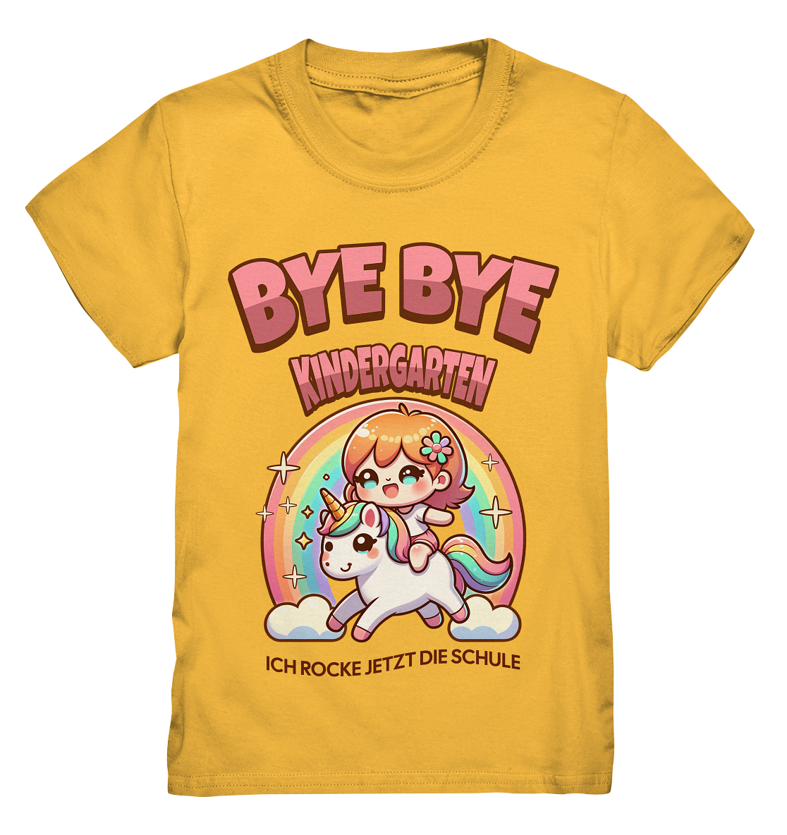 T-Shirt Einhorn Bye Bye Kindergarten - Kids Premium Shirt