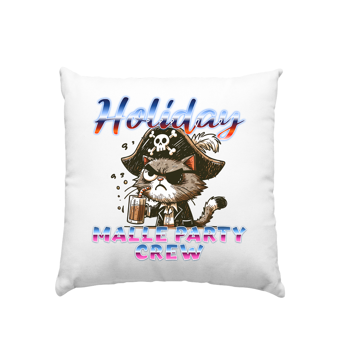 Urlaub Malle- Party Crew - Kissen 40x40cm