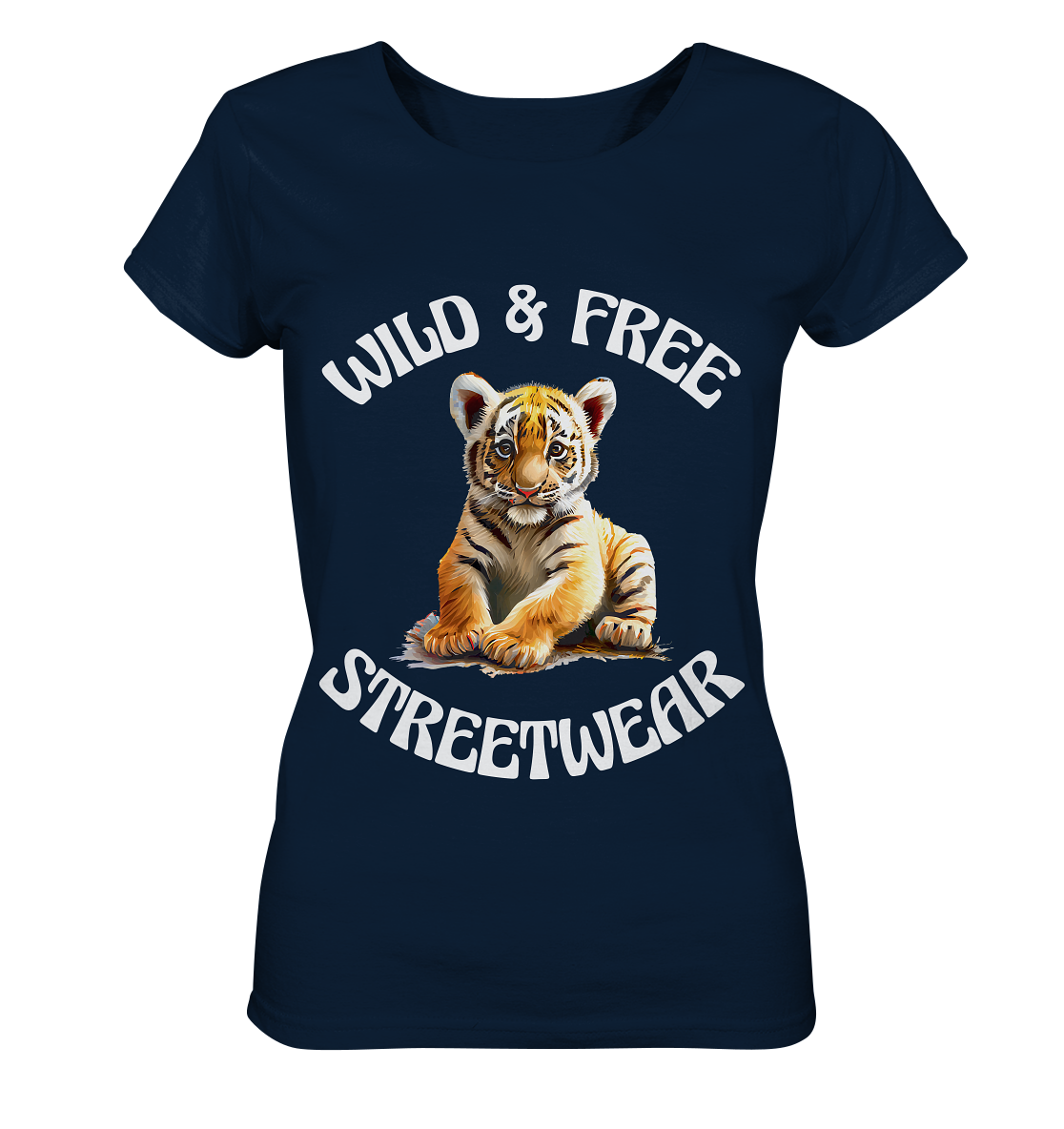 WILD & FREE NO 4 TIGERBABY STREETWEAR - STATEMENT - Ladies Organic Basic Shirt