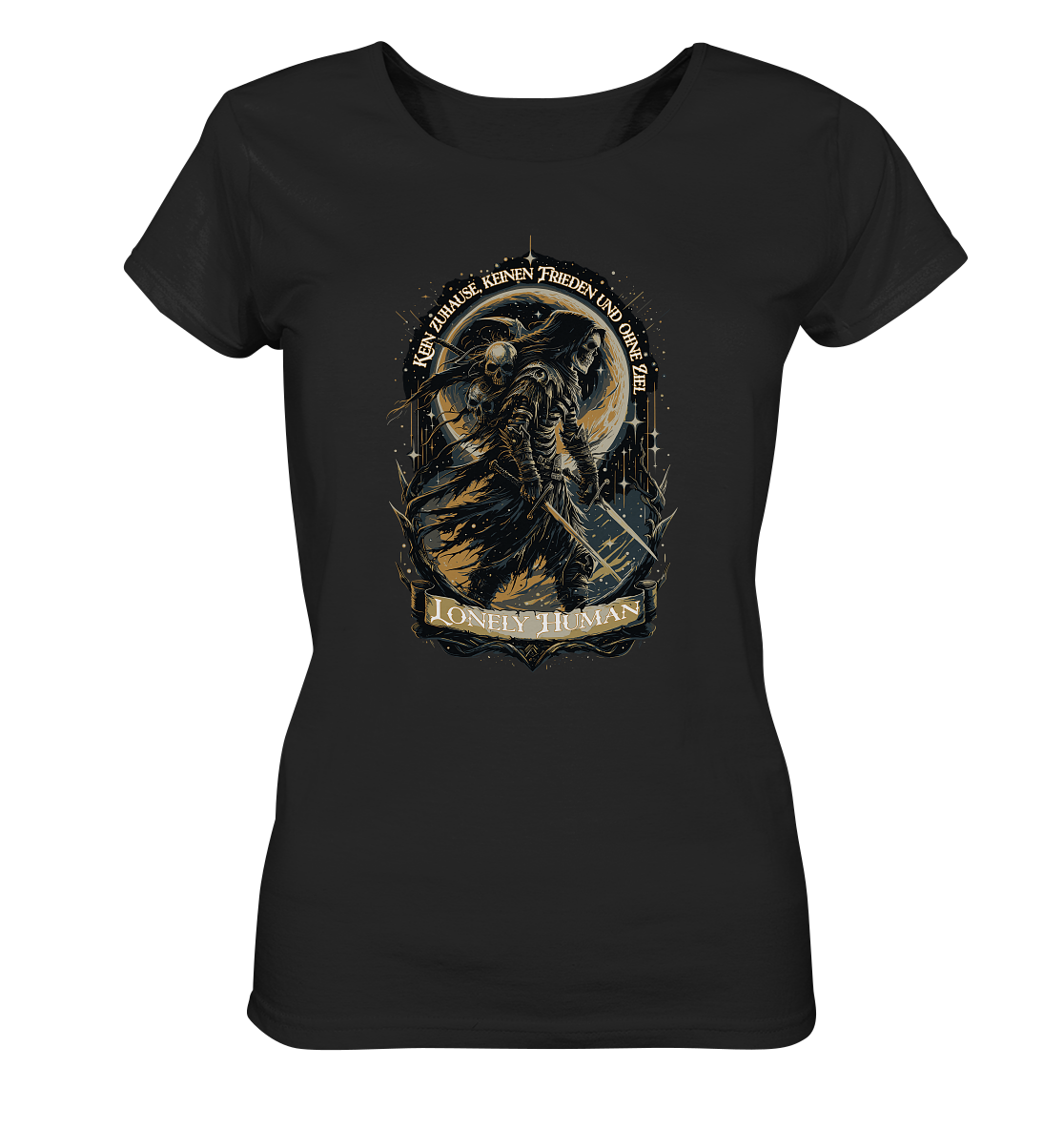 Streetwear Einsamer Mensch Ohne Ziel - Ladies Organic Basic Shirt