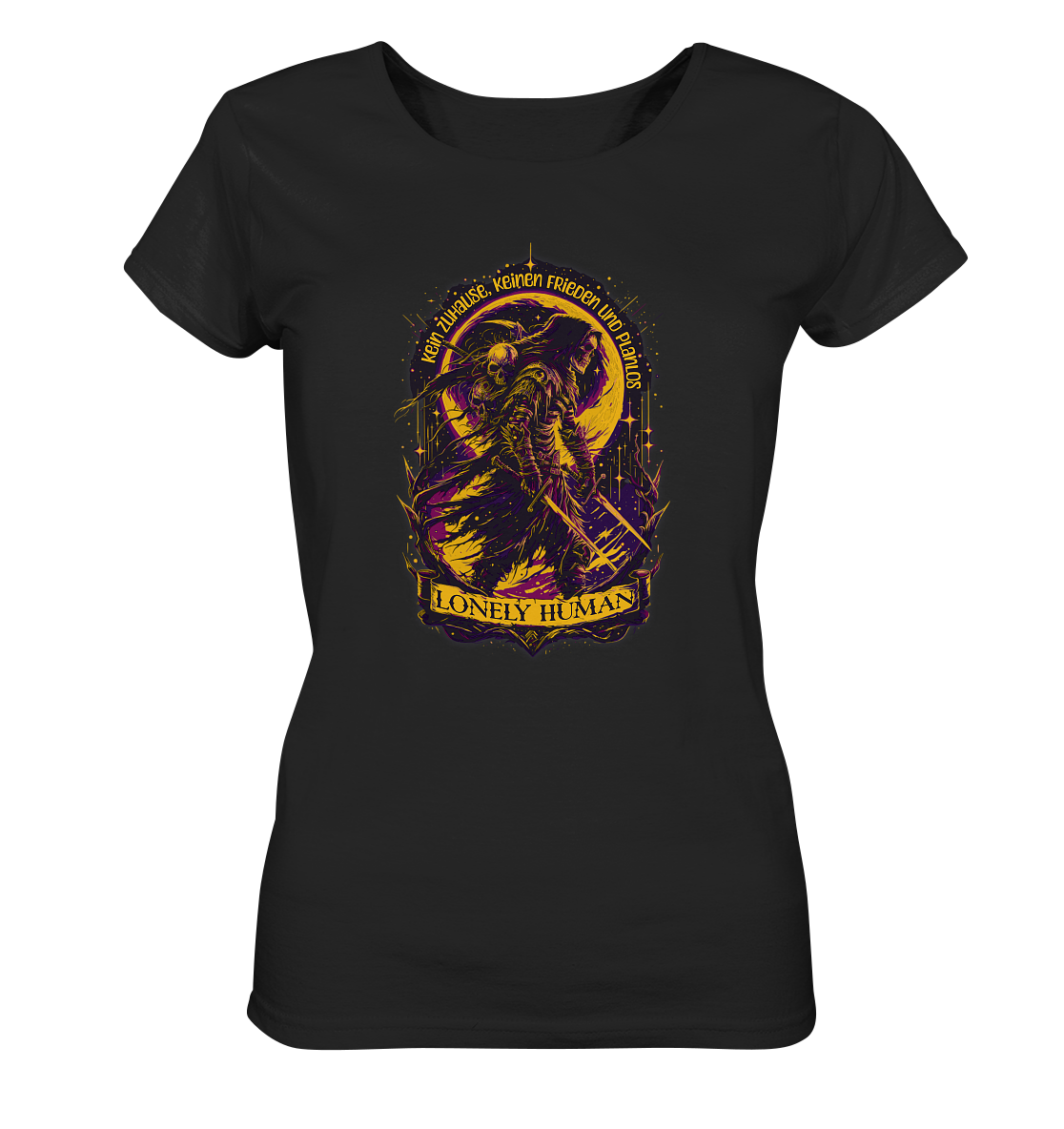 Streetwear Einsamer Mensch - Ladies Organic Basic Shirt