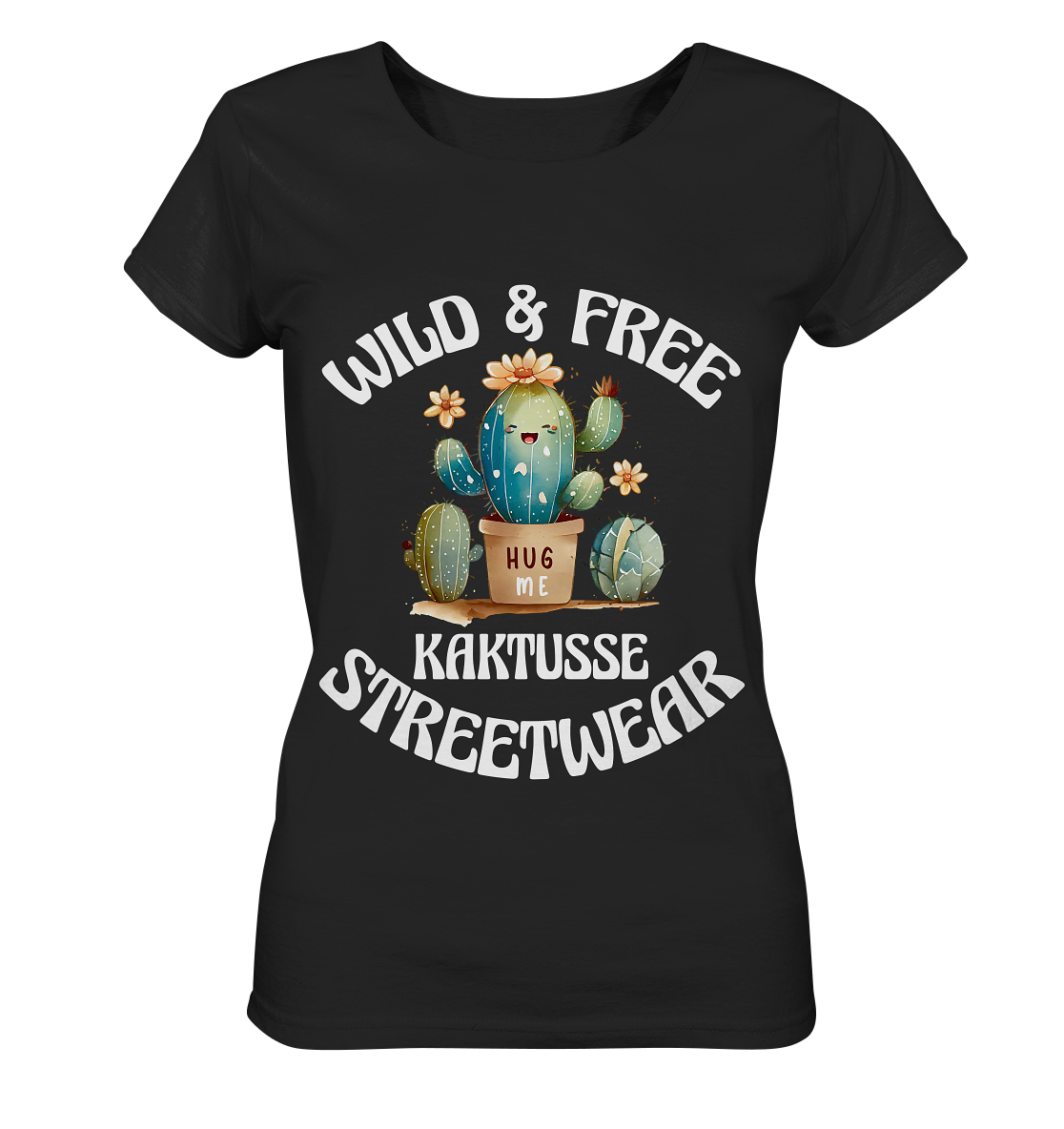 WILD & FREE NO 17 KAKTUSSE - STREETWEAR - STATEMENT - Ladies Organic Basic Shirt