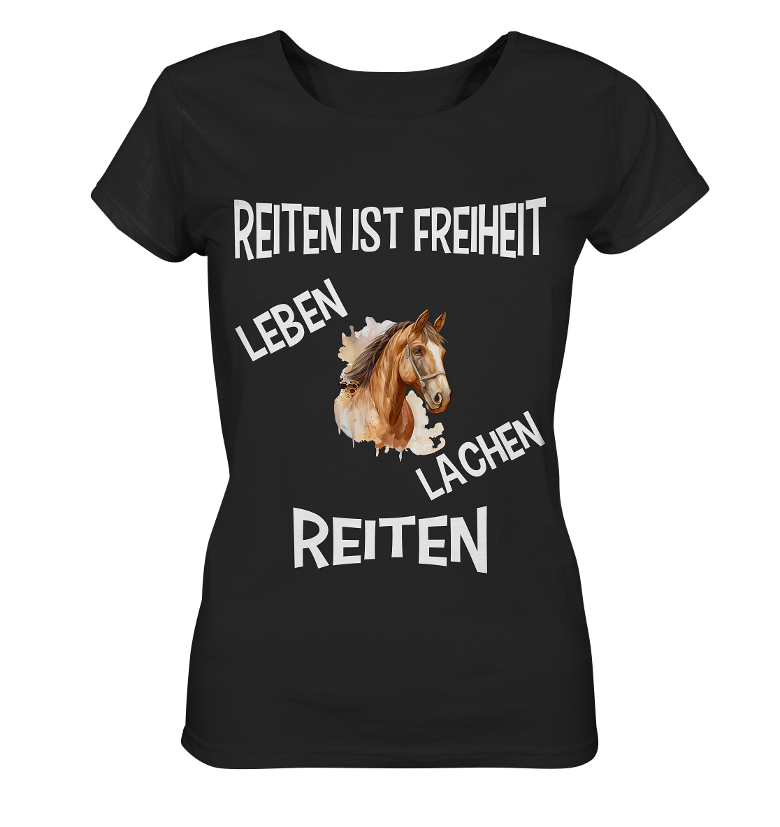 REITEN IST FREIHEIT - STREETWEAR FÜR REITER UND PFERDELIEBHABER - Ladies Organic Basic Shirt