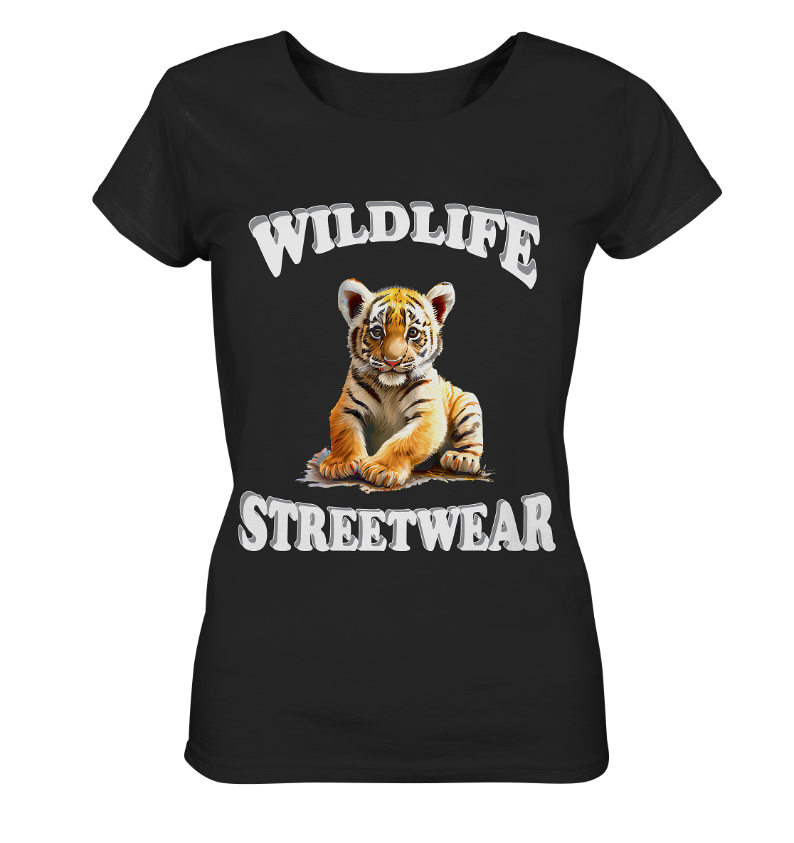 WILDLIFE STREETWEAR 3.0 TIGER BABY - Ladies Organic Basic Shirt