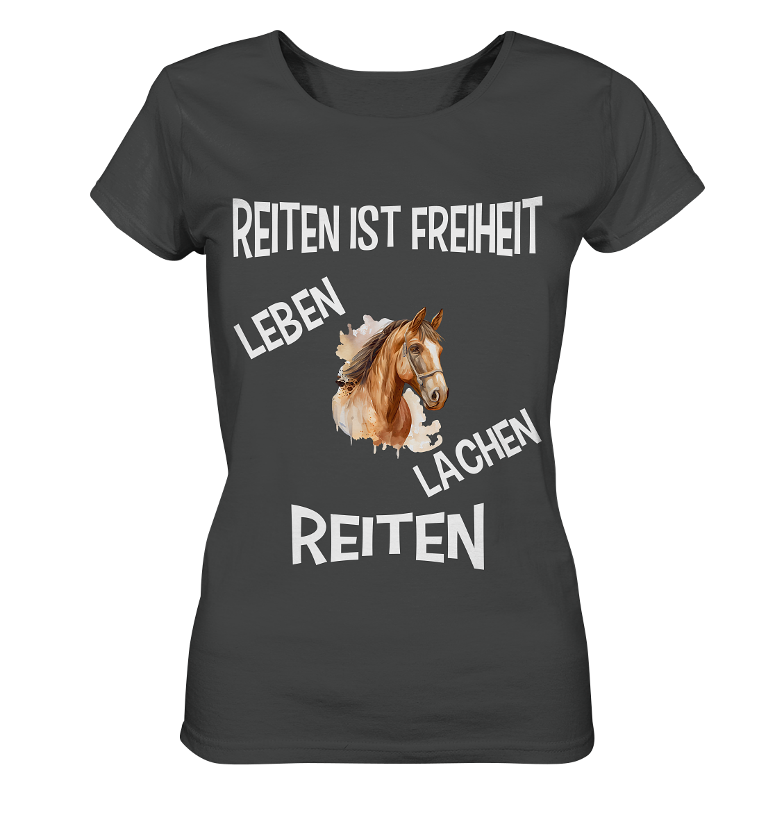 REITEN IST FREIHEIT - STREETWEAR FÜR REITER UND PFERDELIEBHABER - Ladies Organic Basic Shirt