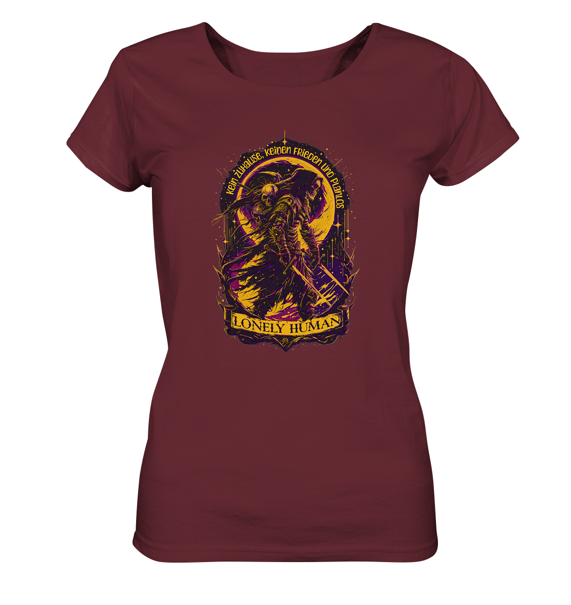 Streetwear Einsamer Mensch - Ladies Organic Basic Shirt