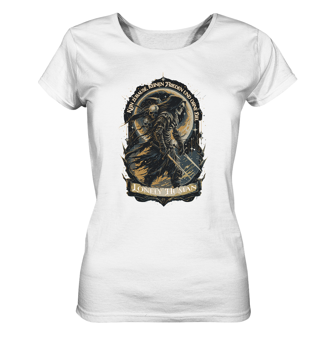 Streetwear Einsamer Mensch Ohne Ziel - Ladies Organic Basic Shirt
