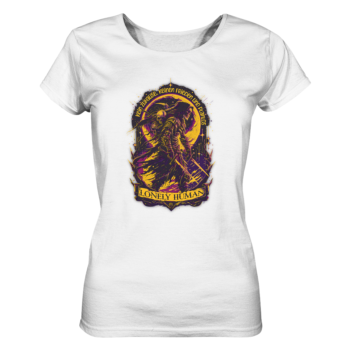 Streetwear Einsamer Mensch - Ladies Organic Basic Shirt
