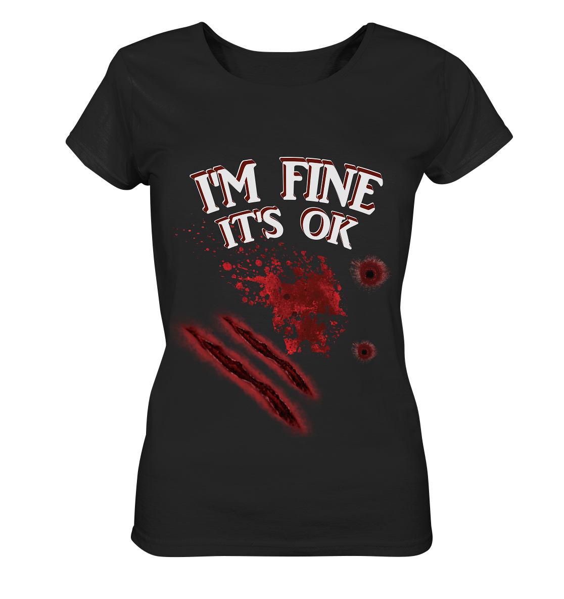 I'm fine - Damen Organic Shirt