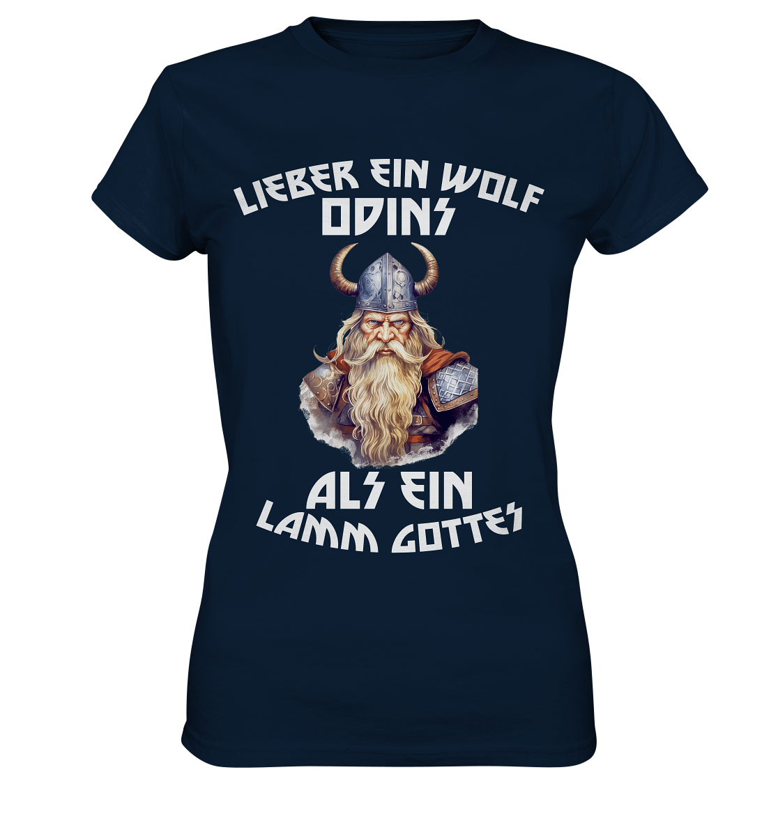 LIEBER EIN WOLF ODINS NO 1 - STREETWEAR - STATEMENT - Ladies Premium Shirt