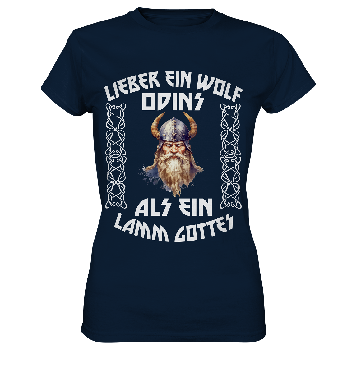 LIEBER EIN WOLF ODINS NO 4 - STREETWEAR - STATEMENT - Ladies Premium Shirt