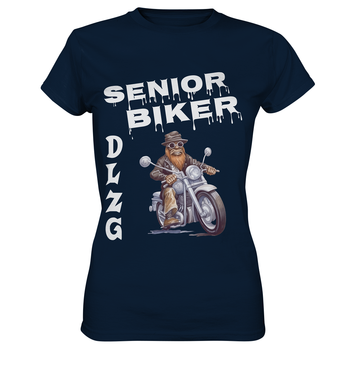 DLzG Opa Biker Fun Motiv 3- Ladies Premium Shirt