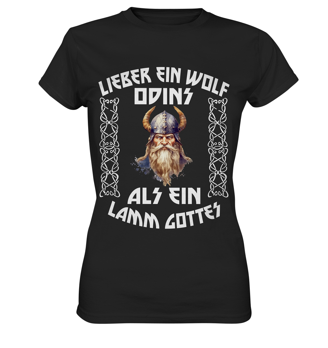 LIEBER EIN WOLF ODINS NO 4 - STREETWEAR - STATEMENT - Ladies Premium Shirt
