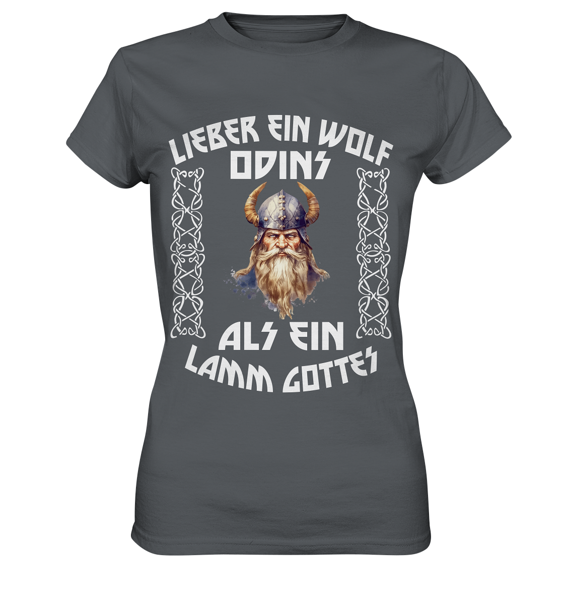 LIEBER EIN WOLF ODINS NO 4 - STREETWEAR - STATEMENT - Ladies Premium Shirt