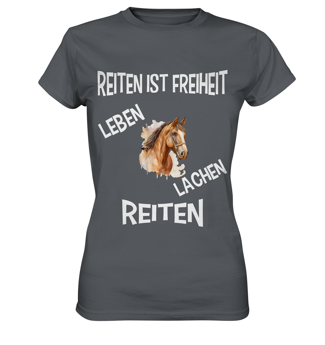 REITEN IST FREIHEIT - STREETWEAR FÜR REITER UND PFERDELIEBHABER - Ladies Premium Shirt