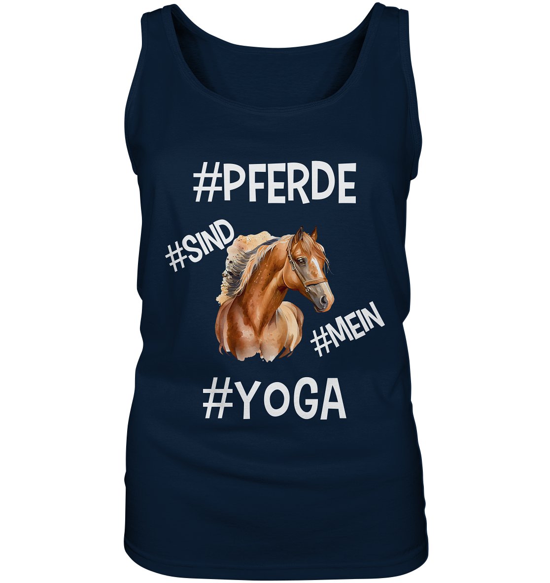 PFERDE SIND MEIN YOGA - STATEMENT STREETWEAR - Ladies Tank-Top
