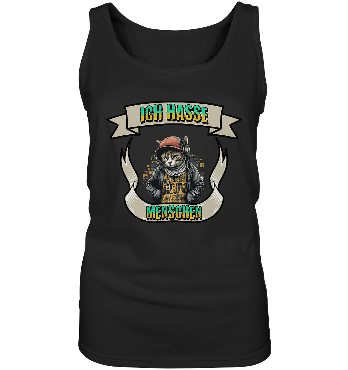 Streetwear- Ich hasse Menschen - Ladies Tank-Top